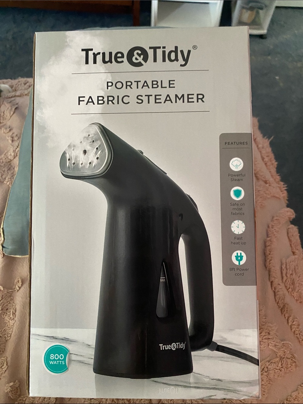 Black True & Tidy Portable Fabric Steamer